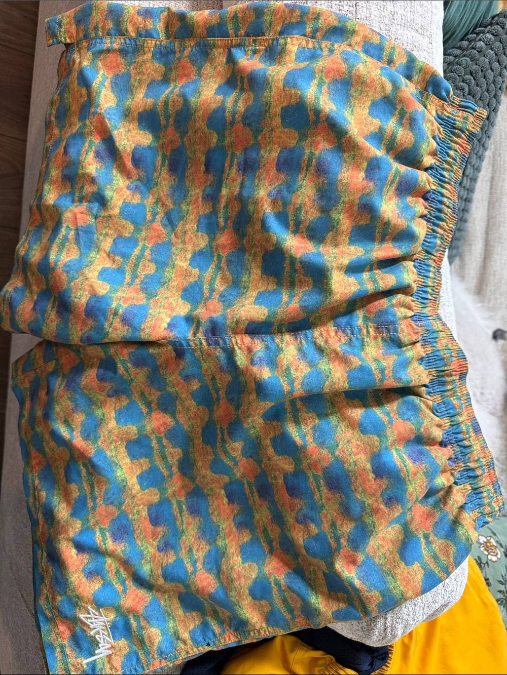 Stussy Blue, Orange & Yellow Patterned Men’s Shorts